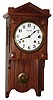 Seth Thomas Clock Co., Thomaston, Conn., "Chime Clock No. 101" 8 day Sonora Chime 4- bell mahogany wall clock, c1914