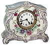 Ansonia Clock Co., New York, NY, "La Landes" Royal Bonn, 8 day, time and strike, porcelain mantel clock, c1904