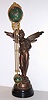 Ansonia Clock Co., New York, NY, "GLORIA" swing clock, time only, the arm moving slowly without apparent impulse, c1900