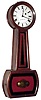 J. J. Beals Haymarket Square, Boston, mahogany 8 day weight driven banjo timepiece, dated 1862