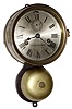 Seth Thomas Clock Co., Thomaston, Conn., brass 30 hour ship's bells hanging clock, c1910