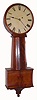 Attributed Joseph N. Dunning, Burlington, VT, weight driven wall regulator, 10 inch dial, 8 day, time, c1835