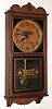 Waterbury Clock Co, Waterbury, Conn., "Crane" oak time only advertising wall clock, c1906
