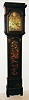 Robert Welsh, Dalkeith, Scotland tall clock, 8 day, time and bell strike, weight driven movement in an earlier Chinoiserie decorated case with gold stenciled sides and engraved brass dial with brass spandrels and boss with maker's signature and location, c1770