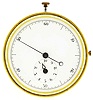 France, Timer, possibly for laboratory use, cylinder escapement movement with stop/ start lever, and pusher for returning to zero, white enamel dial with sweep seconds and 10 minute accumulator, movement marked "Brevet P. F. S.G.D.G." and the number 3514 in a brass drum style case, 62mm