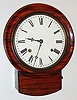 Anglo-American, 8 day, time and strike miniature drop wall clock, c1890