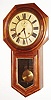 Ansonia Clock Co., New York, NY, "Office Regulator", 8 day, time and strike wall clock, c1901