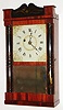 Spencer, Hotchkiss and Co., Salem Bridge, Conn., 8 day, brass weight driven half column and splat timepiece, c1835.  This is a very rare timepiece made by this firm.  A similar example can be found in supplement No. 13 titled: "Herman Clark and the "Salem Bridge" Shelf Clocks." by Chris Bailey page 50.