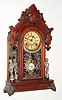 Ansonia Clock Co., New York, NY, "Windsor", 8 day, time and strike mirror side mantel clock, c1880.