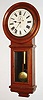 New Haven Clock Co., New Haven, Conn., "Office No. 1", 8 day, weight wall timepiece, c1886.