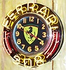 Ferrari electric neon wall clock, c1985