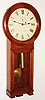 Seth Thomas Clock Co., Thomaston, Conn., "Regulator No. 2" oak, 8 day, time only, weight driven wall clock, 1908