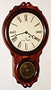 Seth Thomas Clock Co., Thomaston, Conn., "Office No. 1" rosewood, 8 day, time only, wall clock, c1879