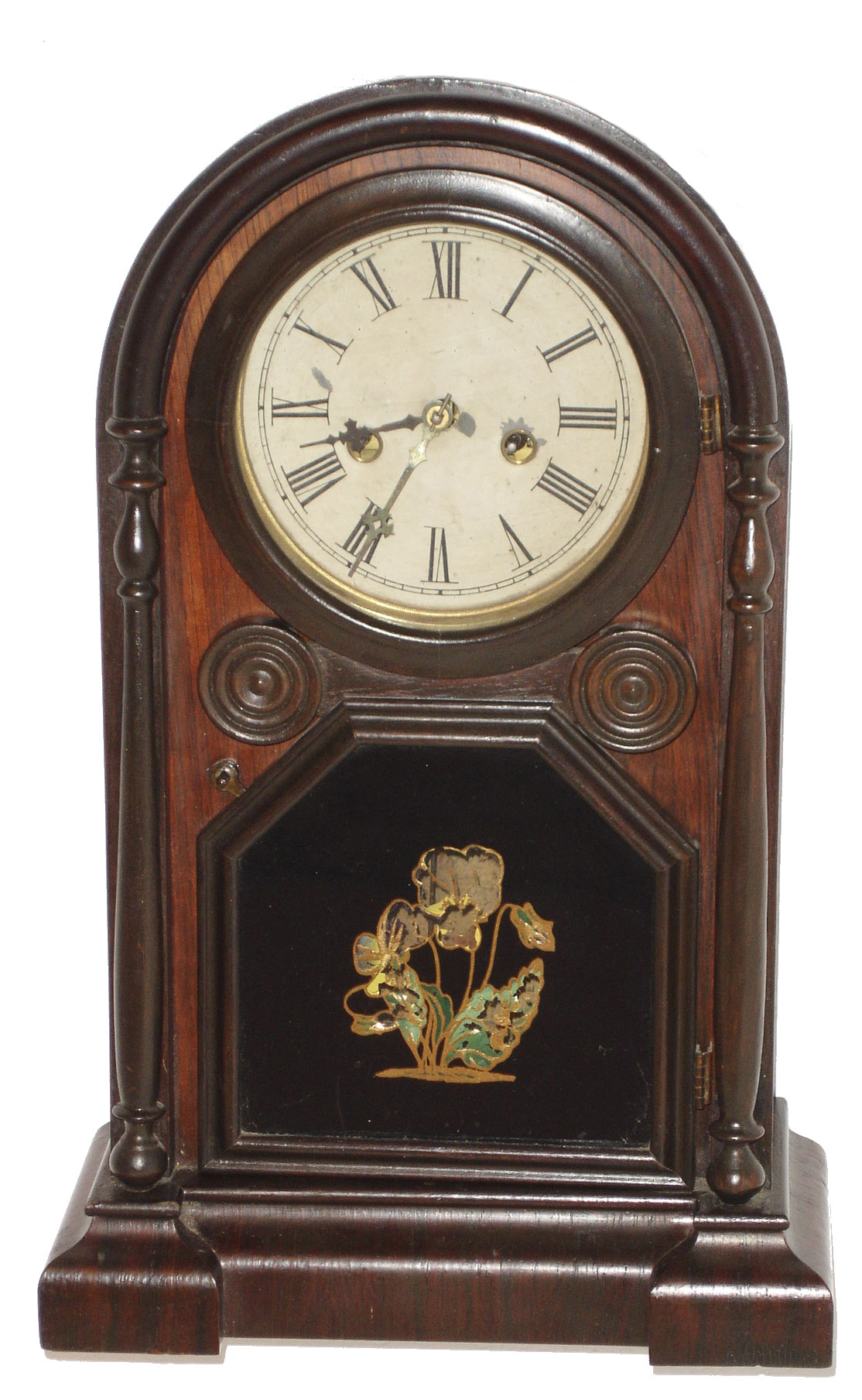 Welch, Spring & Co., Forestville, Conn., "Italian No. 1" rosewood 30 hours, time and strike, shelf clock, c1878 — Antique Clocks Price Guide
