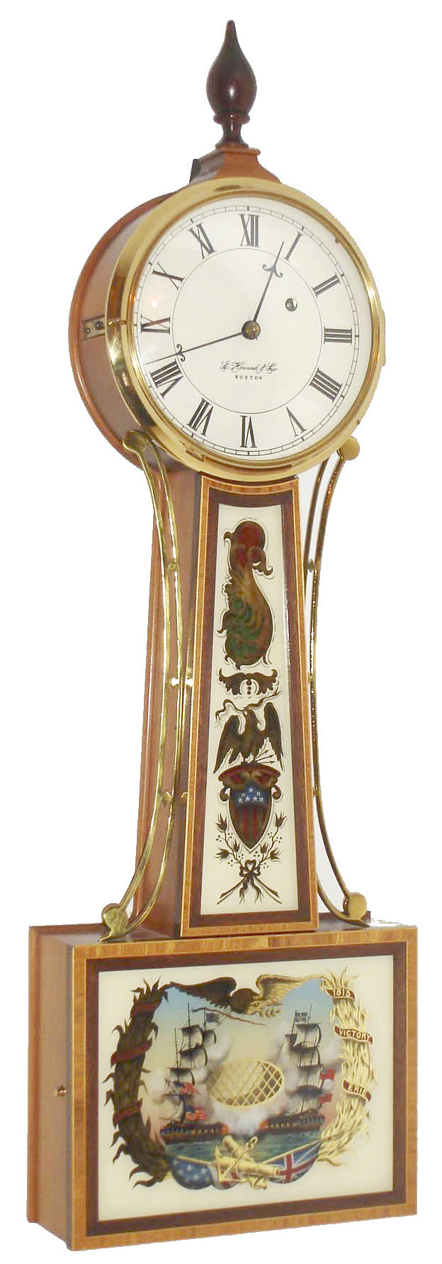 E. Howard & Co., Boston, Mass., 8 day, banded case patent or banjo timepiece, c1980  Case is stamped  "289". — Antique Clocks Price Guide