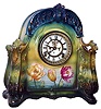 Ansonia Clock Co., New York, NY, "La Saone" Royal Bonn, 8 day, time and strike, porcelain mantel clock with visible escapement, c1902
