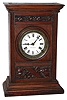 Terry Clock Co., Pittsfield, Mass., mahogany 8 days, time and strike, cabinet clock, c1885