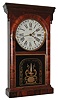 Ansonia Brass and Copper Co., Ansonia, Conn., "Terry's Patent Calendar", 8 day, time and strike, weight rosewood veneered shelf clock. c1870