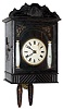 German Black Forest front column 30 hours, two weight hanging cuckoo clock, c1860