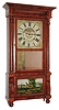 Birge, Mallory & Co., Bristol, Conn., 8 day, time and strike, double decker shelf clock, c1840