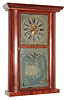 C. & N. Jerome, Bristol, Conn., 30 hour, time and strike, mahogany round side shelf clock. c1839