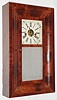 Pond & Barnes, Boston, Mass., 30 hour, time and strike, weight driven miniature OG shelf clock, c1852.  Henry Terry supplied this clock to Pond and Barnes, but was most likely made by Silas B. Terry who supplied clocks to Henry that he sold under his label.