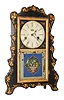 E. &  A. Ingraham, Bristol, Conn., 30 hour, time and strike, scallop front shelf clock. c1853