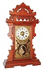 E. N. Welch Mfg. Co., Bristol, Conn., "Donita", 8 day, time and strike, walnut shelf clock, c1892.