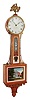 Elmer O. Stennes, Weymouth, MA, 8 days, weight cross banded patent or banjo timepiece. C1968  Case is stamped "68".