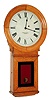 E. Howard & Co., Boston, Mass., "No. 70 Regulator " with 12" dial, 8 days, time only, weight driven wall clock in an oak case, c1900