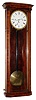 H. Hartel, Austria, walnut quarter chiming 2 day spring wound Vienna Regulator wall clock, c1860