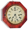 E. N. Welch Mfg. Co., Forestville, Conn., 30 hour, lever marine movement octagon wall timepiece. c1860
