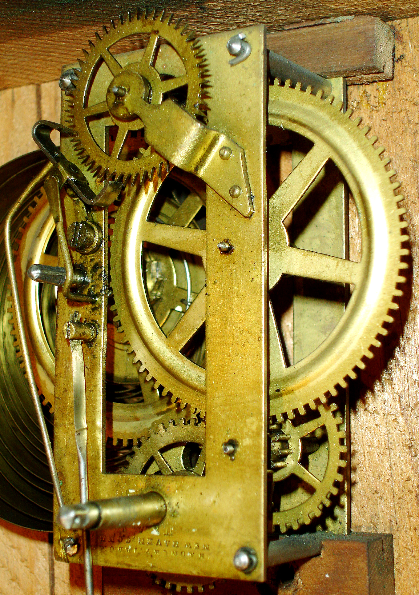 Chauncey Jerome, New Haven, Conn.30 hours, timepiece cottage clock, c1852. — Antique Clocks Price Guide