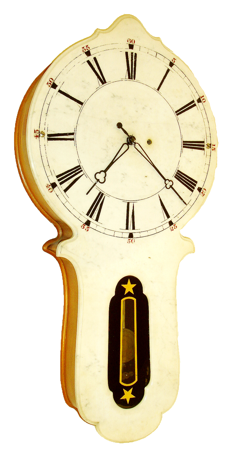 E. Howard and Company "No. 27", 8 days, marble front weight driven wall timepiece, c1874 — Antique Clocks Price Guide