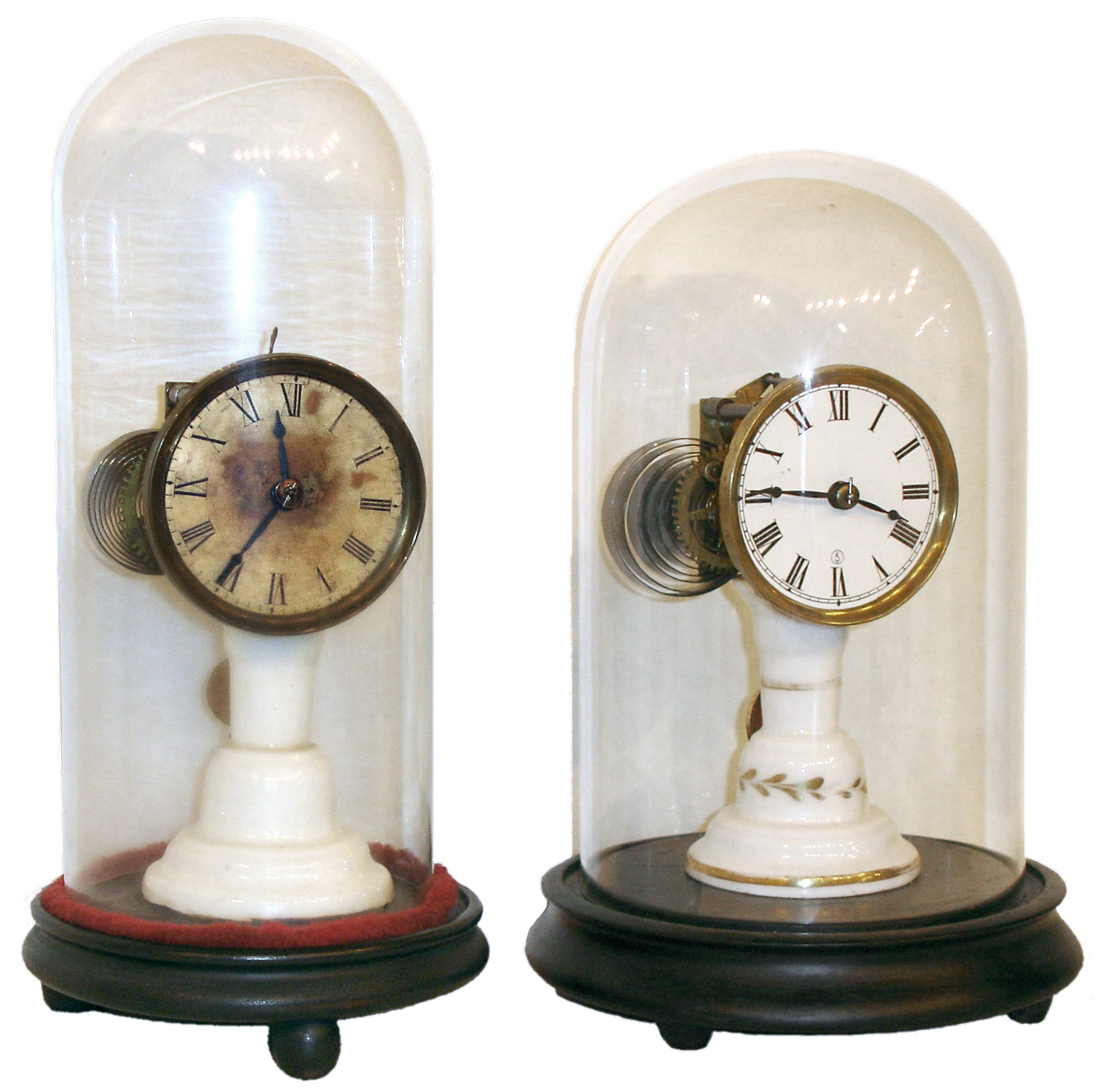 Clocks- 2 (Two): Samuel N. Botsford's Union Labor Company, Southington, Conn., 30 hours, candlestick timepiece, c1860.  The movement was designed by S.B. Terry. — Antique Clocks Price Guide