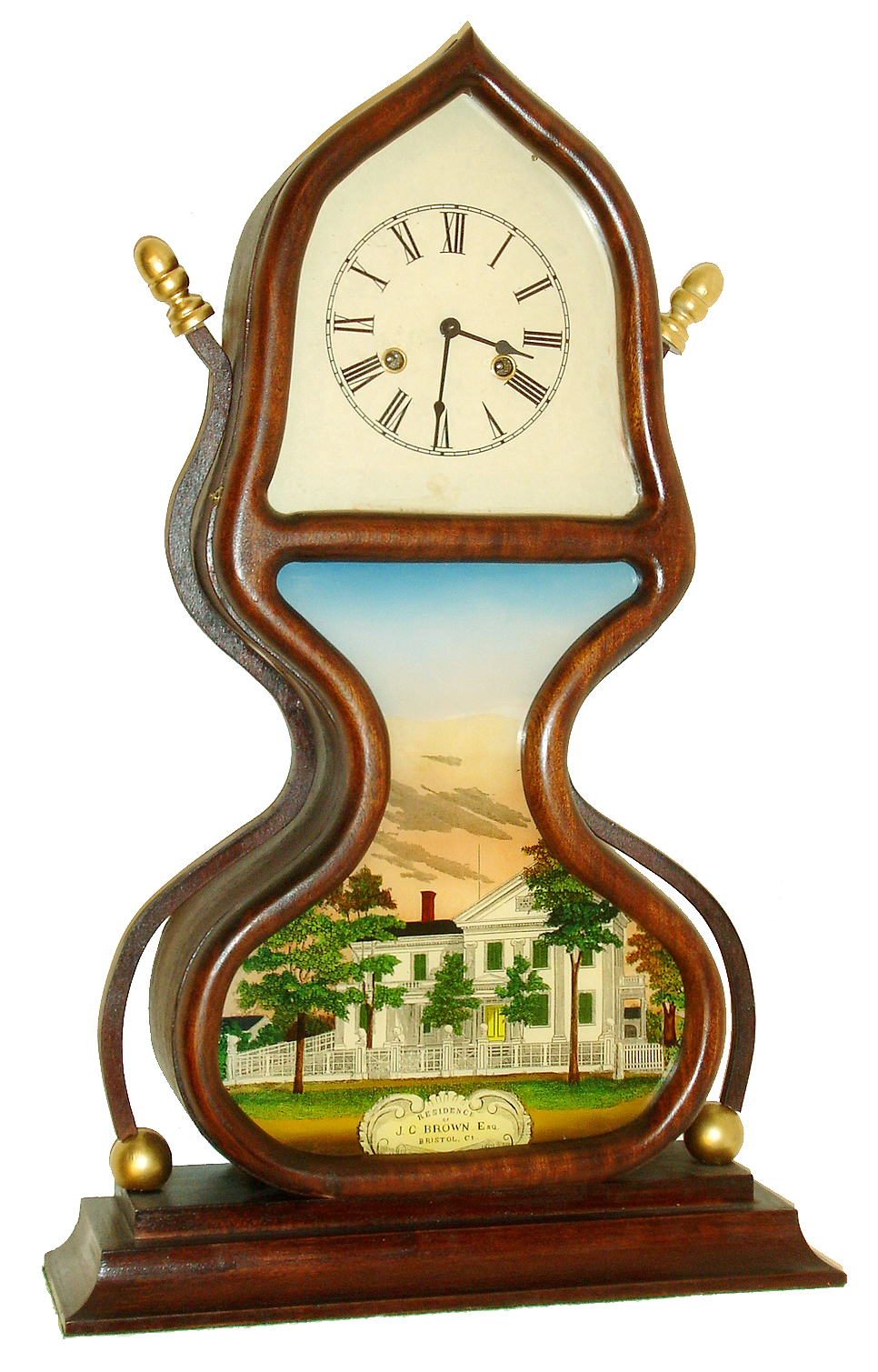 Girard O. Kevorkian, Delray Beach, FL, 8 days, time and strike, Copy of a Forestville Mfg. Co., Acorn clock made by . These were offered for sale at $795.00, c2007 — Antique Clocks Price Guide