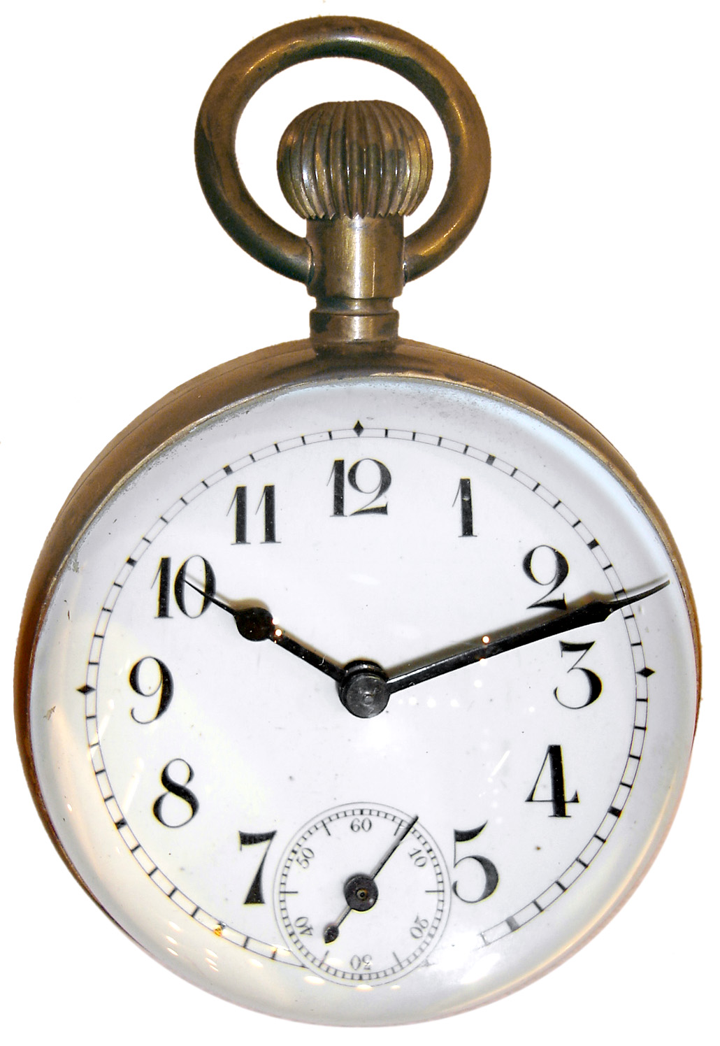 French 30 hours, glass and brass paperweight clock, jeweled movement, early 20th century — Antique Clocks Price Guide