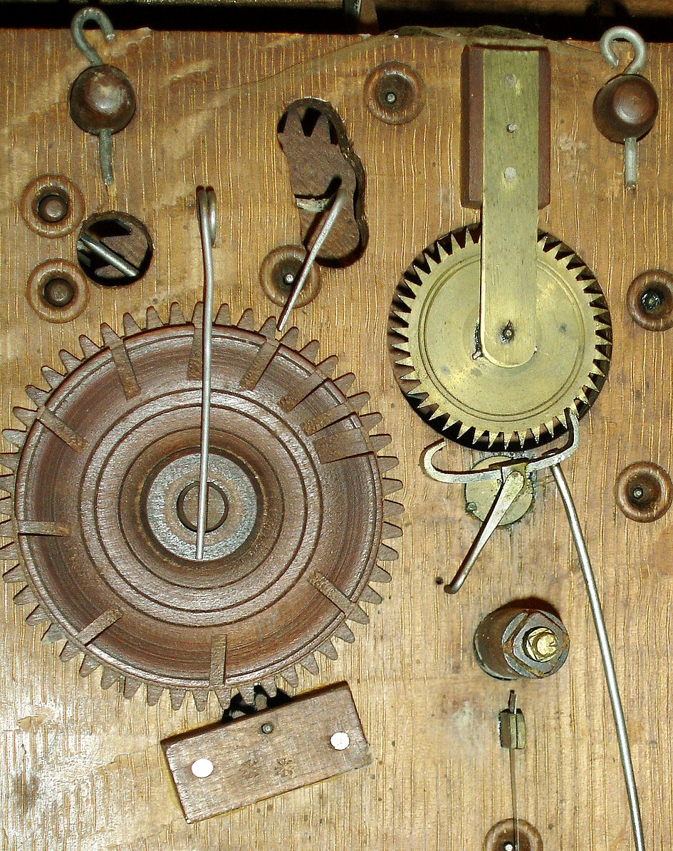 M. & E. Blakeslee, Plymouth, Conn., 30 hour, time and strike, weight wood movement half column & splat shelf clock, c1830 — Antique Clocks Price Guide
