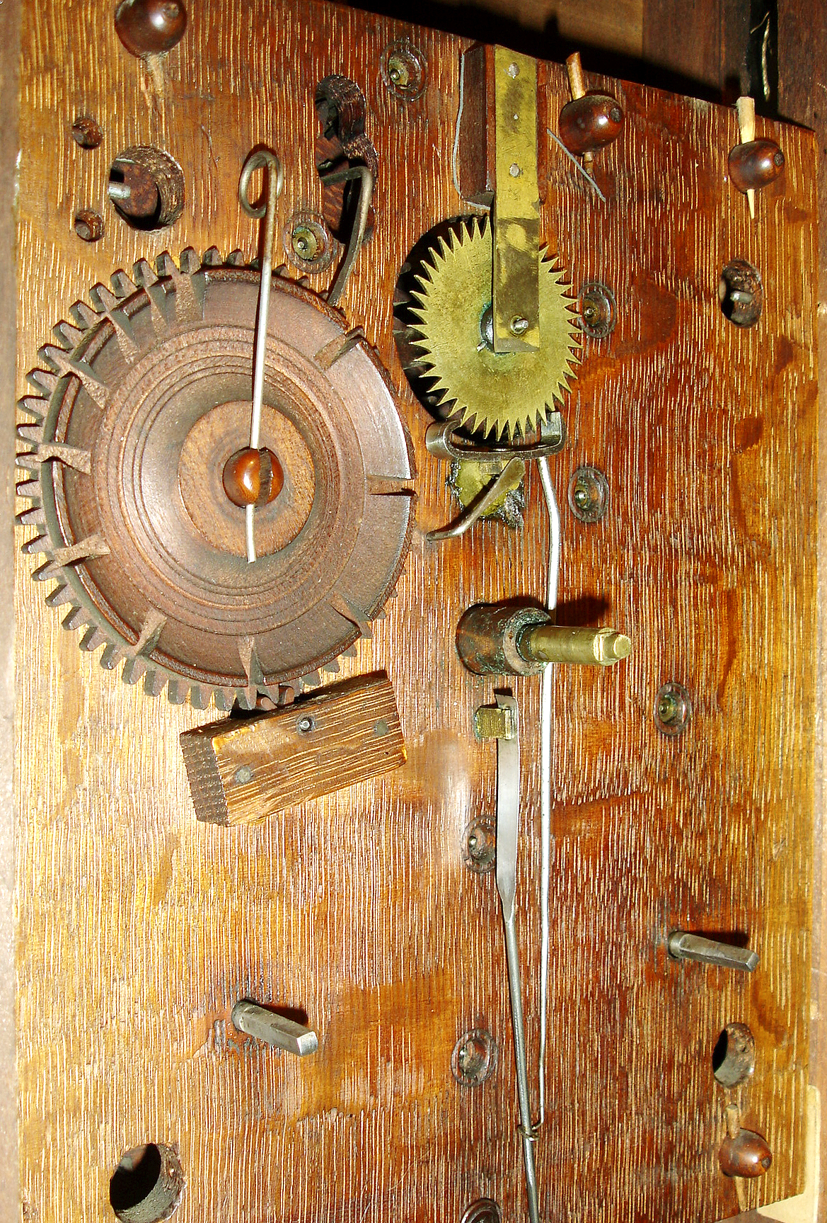E. Terry & Sons, Plymouth, Conn., 30 hour, time and strike, weight wood movement pillar & scroll shelf clock, c1829 — Antique Clocks Price Guide