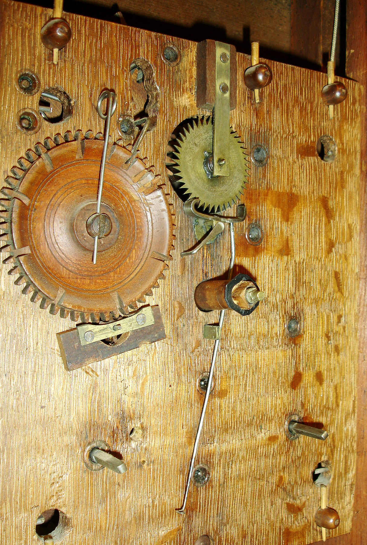 Eli & Samuel Terry, Plymouth, Conn., 30 hour, time and strike, weight wood movement pillar & scroll shelf clock, c1825 — Antique Clocks Price Guide