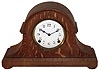 The Arthur Pequegnat Clock Co., Canada, oak 8 days, time and strike, tambour mantel clock, c1920
