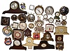 Clocks- 30+ (Thirty-plus) small mantel, novelty, and alarm clocks, mostly American 20th century