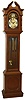 Herschede "Rebecca Boone Model 625" cherry 8 days, Westminster chime grandmother clock, c1971