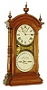 Southern Calendar Clock Co., St. Louis, MO, "Fashion No. 4" 8 days, time and strike, double dial calendar shelf clock, c1884