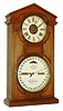 Ithaca Calendar Clock Co., Ithaca, NY, "No. 7 Shelf Cottage", 8 days, time, strike and alarm double dial calendar shelf clock, c1874