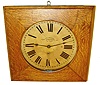 Prentiss Improvement Clock Co., New York, 60-Day "Mill Gallery" wall timepiece, c1898