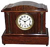 Seth Thomas Clock Co., Thomaston, Conn., "Chime Clock No. 1" mahogany Adamantine 4-bell Westminster chime 8 days, mantel clock, c1910