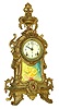 Ansonia Clock Co., Ansonia, Conn., "Royal", 8 days, time and strike, gilt cast bronze case mantel clock, c1901