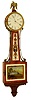 Waltham Watch Co., Waltham, Mass., 8 days, mahogany weight patent or banjo timepiece, c1930