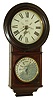 Welch, Spring & Co., Forestville, Conn., "Round Head, Regulator No. 4", 8 days, double dial calendar timepiece, c1878